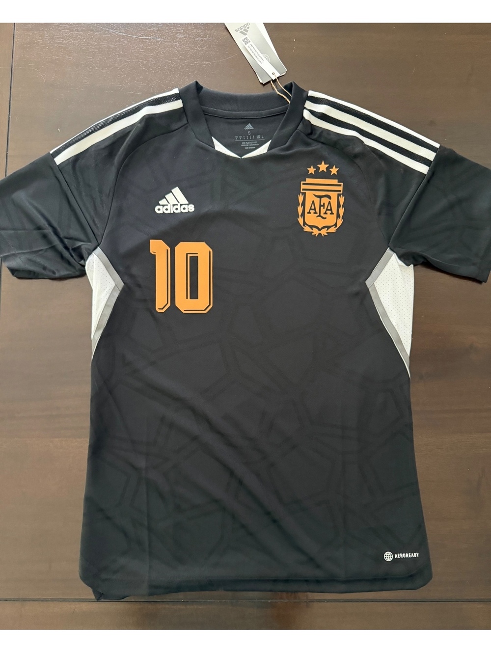 Messi Argentina Adidas Black and Copper details Small